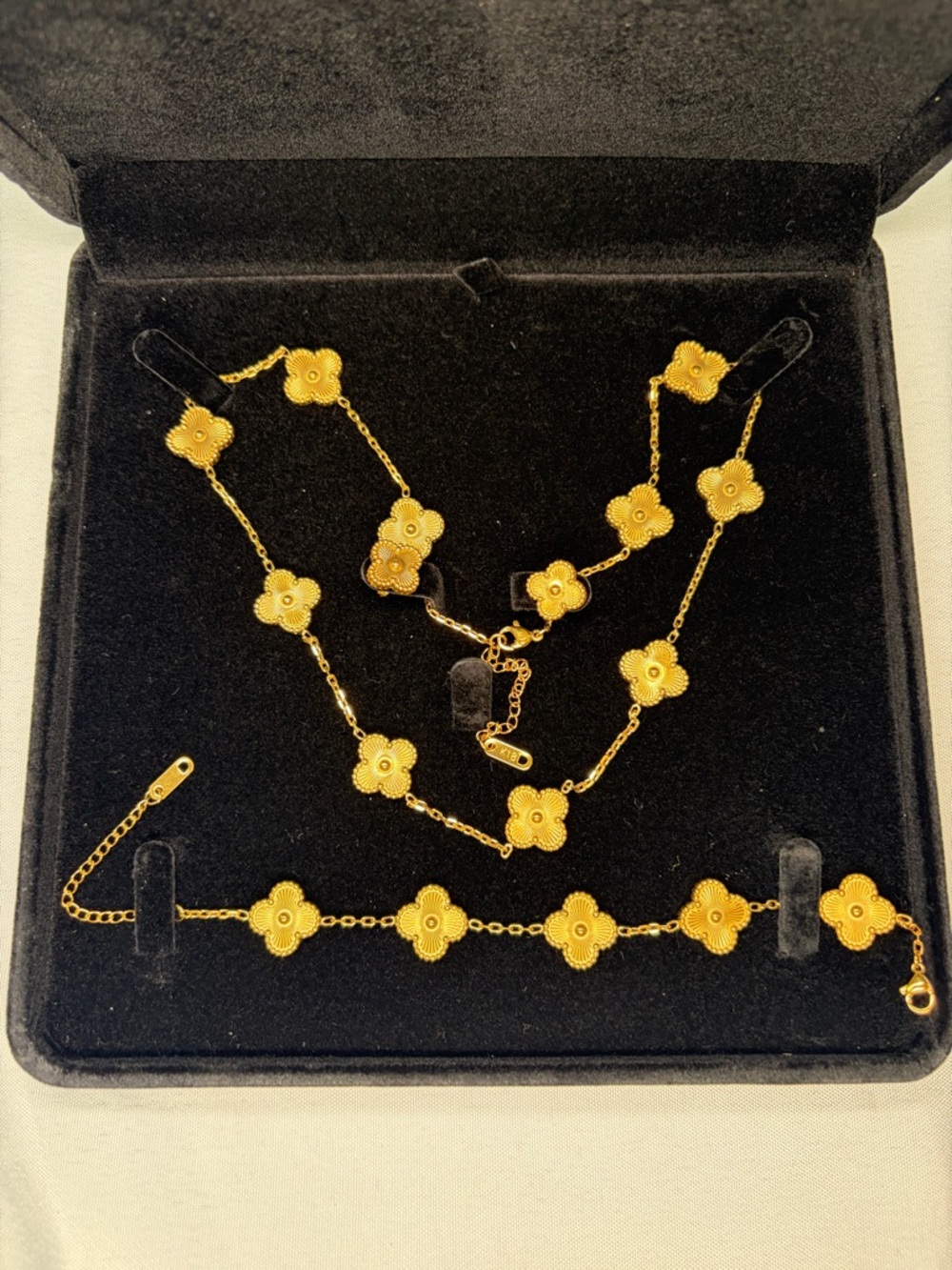 Elegant 18k Gold Plated Jewelry Set